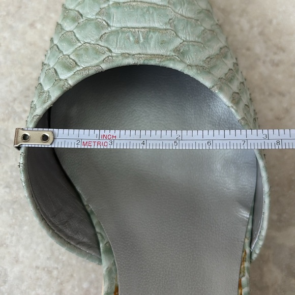 Vintage F.mode faux snake skin slip on pointed shoe - Picture 5 of 6